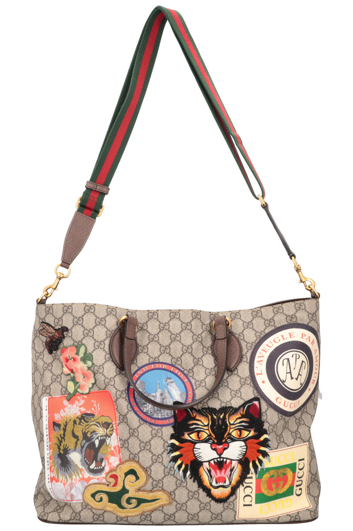 GUCCI Convertible Tote Bag GG Supreme