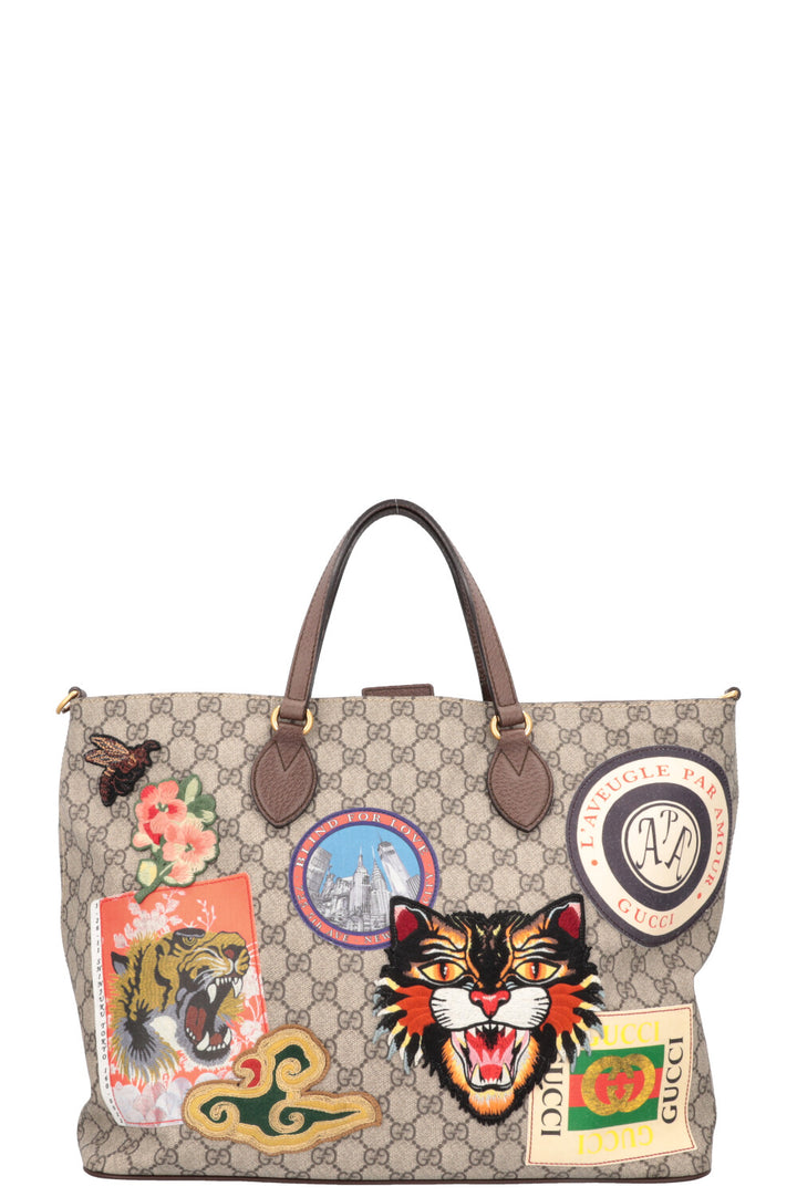 GUCCI Convertible Tote Bag GG Supreme