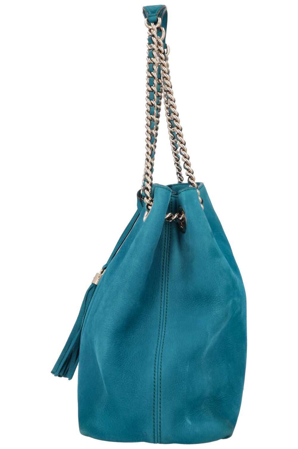 GUCCI Soho Tassel Interlocking Bag Blue