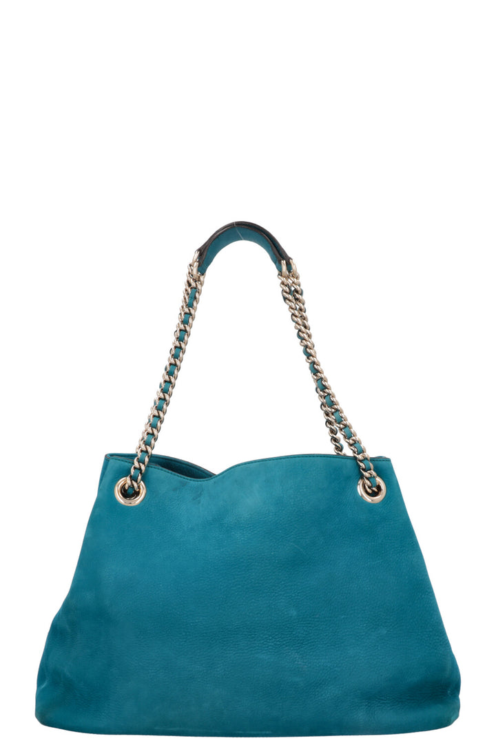GUCCI Soho Tassel Interlocking Bag Blue
