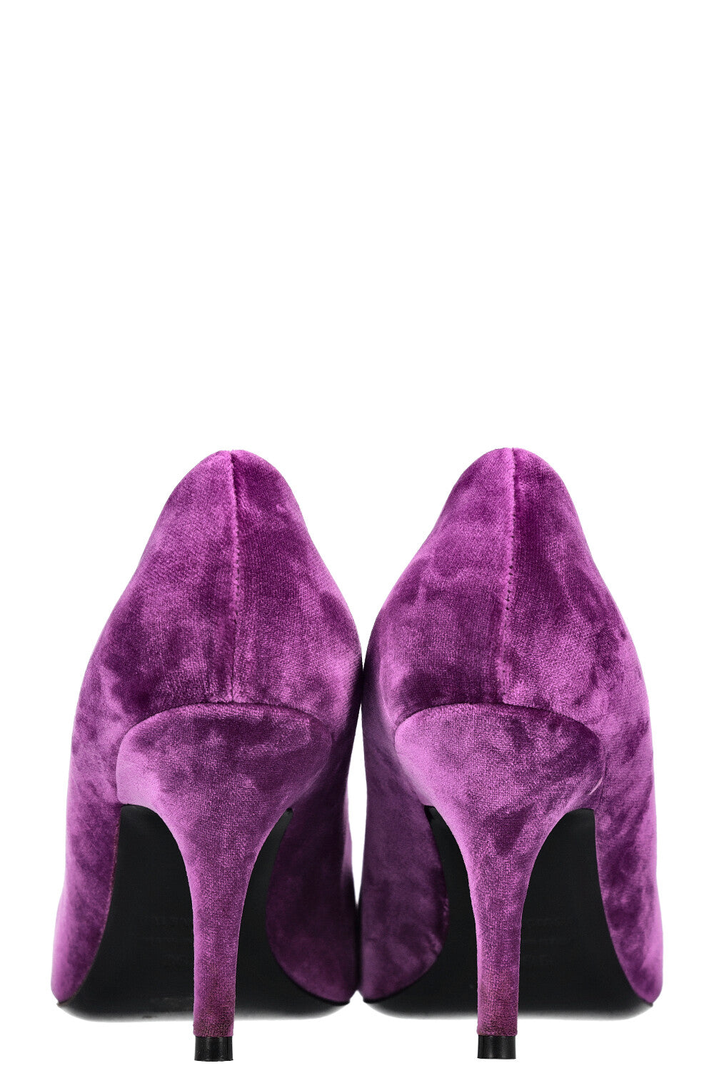 BALENCIAGA Knife Heels Velvet Purple