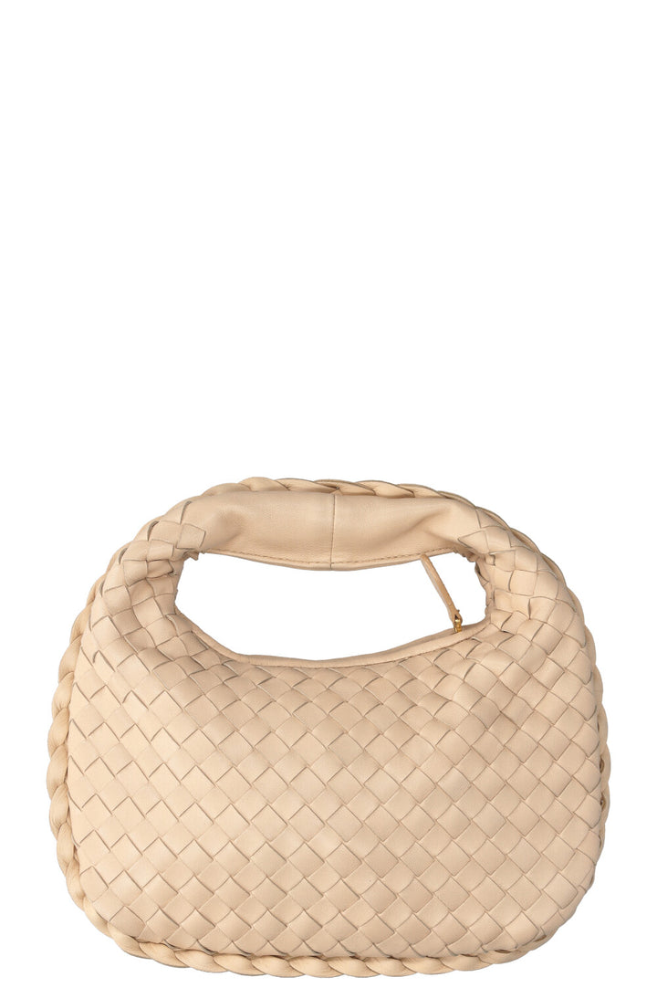 BOTTEGA VENETA Mini Veneta Hobo Bag Intrecciato Beige