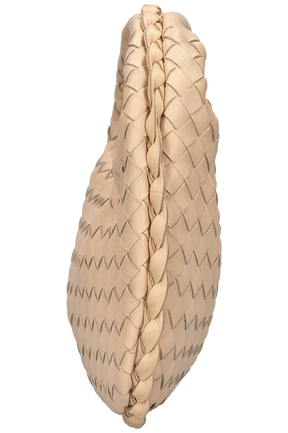 BOTTEGA VENETA Mini Veneta Hobo Bag Intrecciato Beige