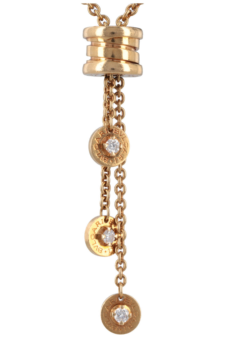 BVLGARI B.Zero Necklace 18k Yellow Gold Diamonds
