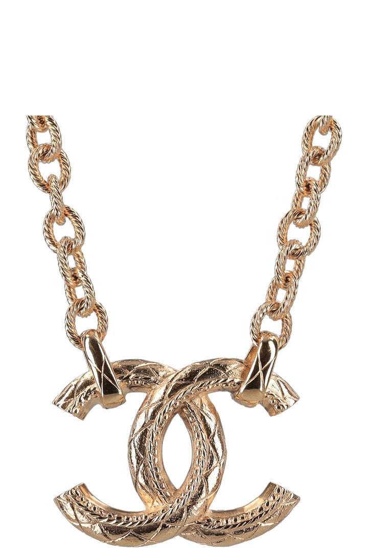 CHANEL CC Chain Necklace Gold