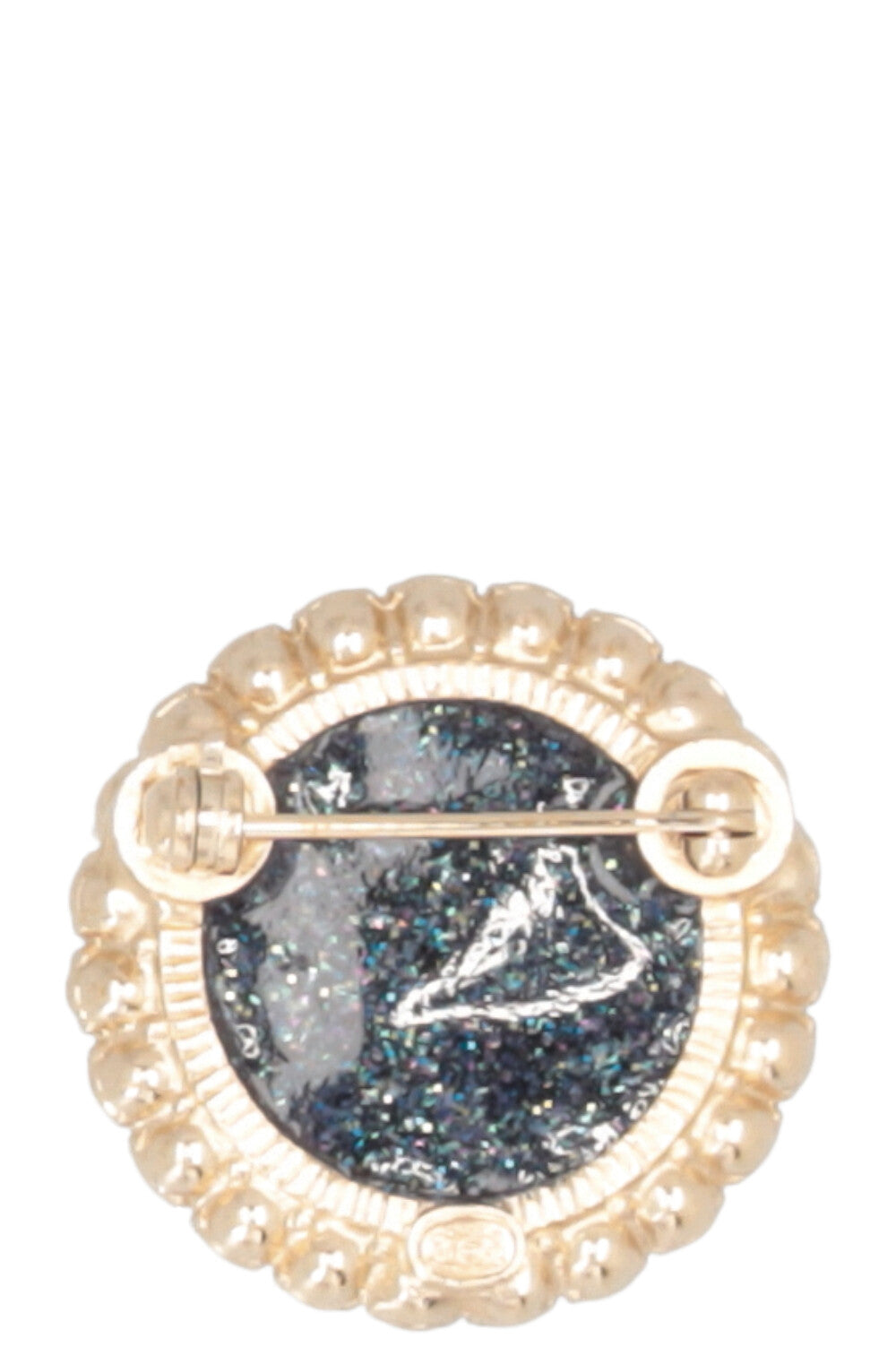 CHANEL Sparkly Brooch 2019 Blue