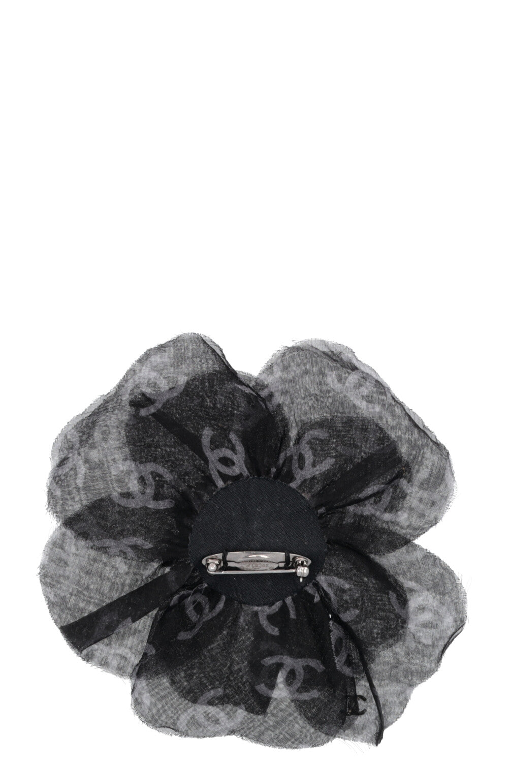 CHANEL Camélia CC Brooch Black