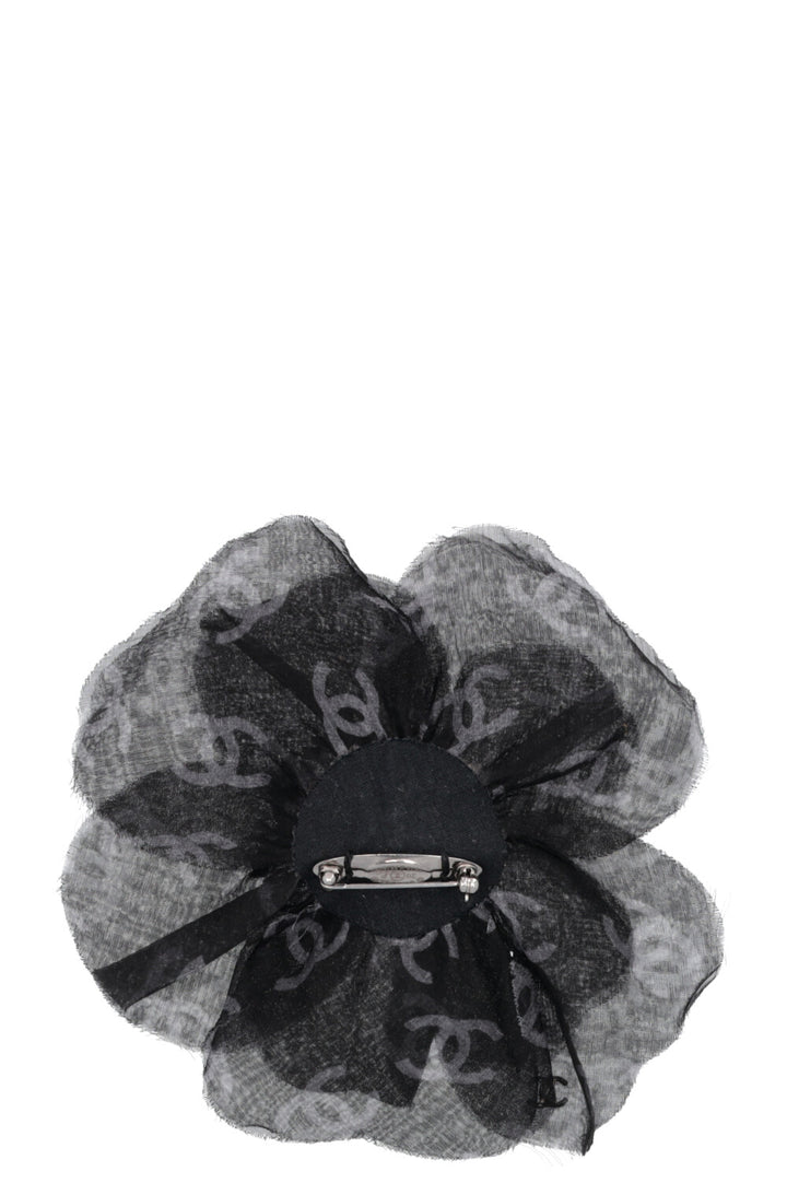 CHANEL Camélia CC Brooch Black