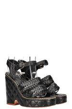 CHANEL Wedges Heels Black