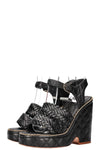 CHANEL Wedges Heels Black