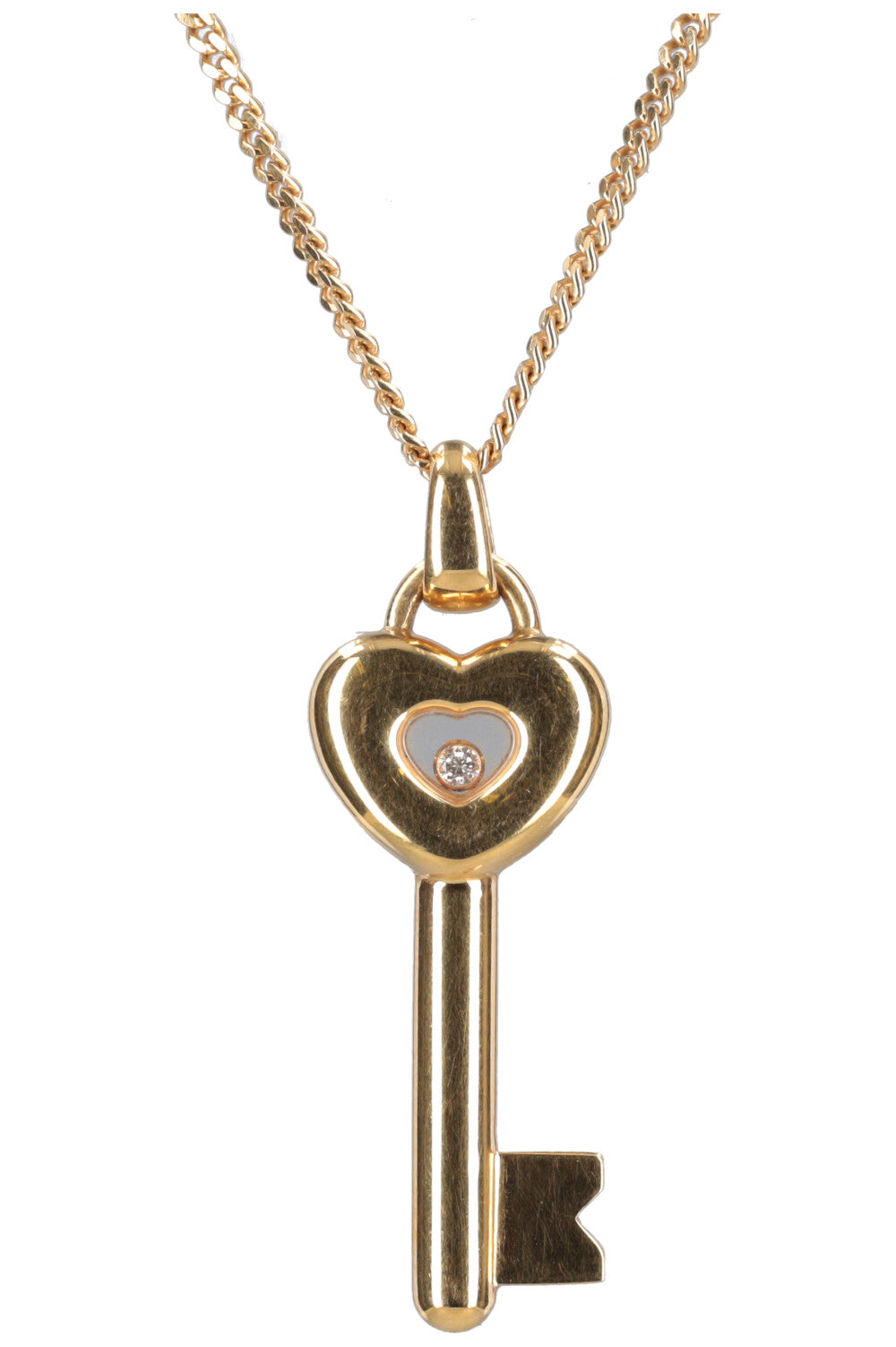 CHOPARD Happy Diamond Key Pendant Necklace Gold