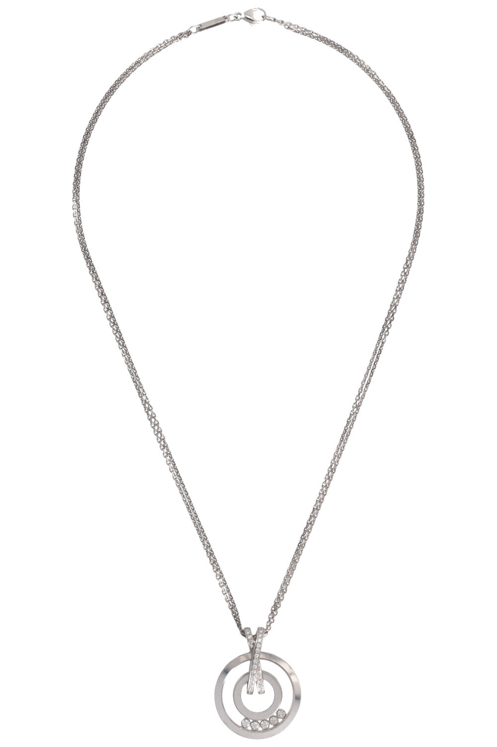 CHOPARD Happy Spirit Necklace 18k Whitegold Diamonds