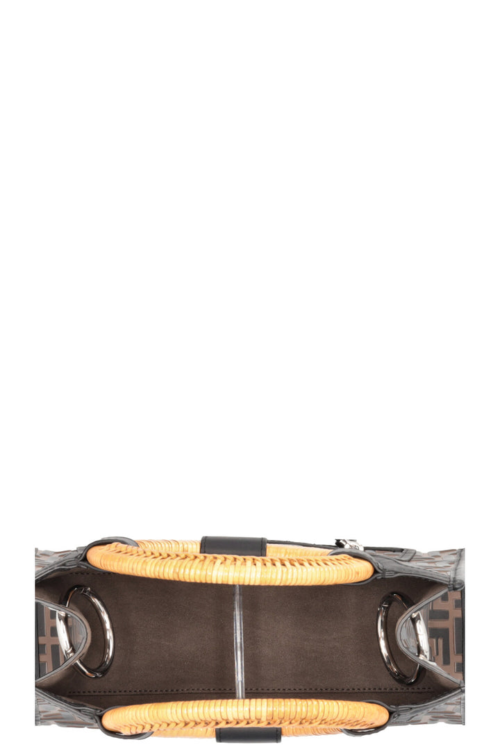 FENDI Runaway Tote Small Zucca Brown