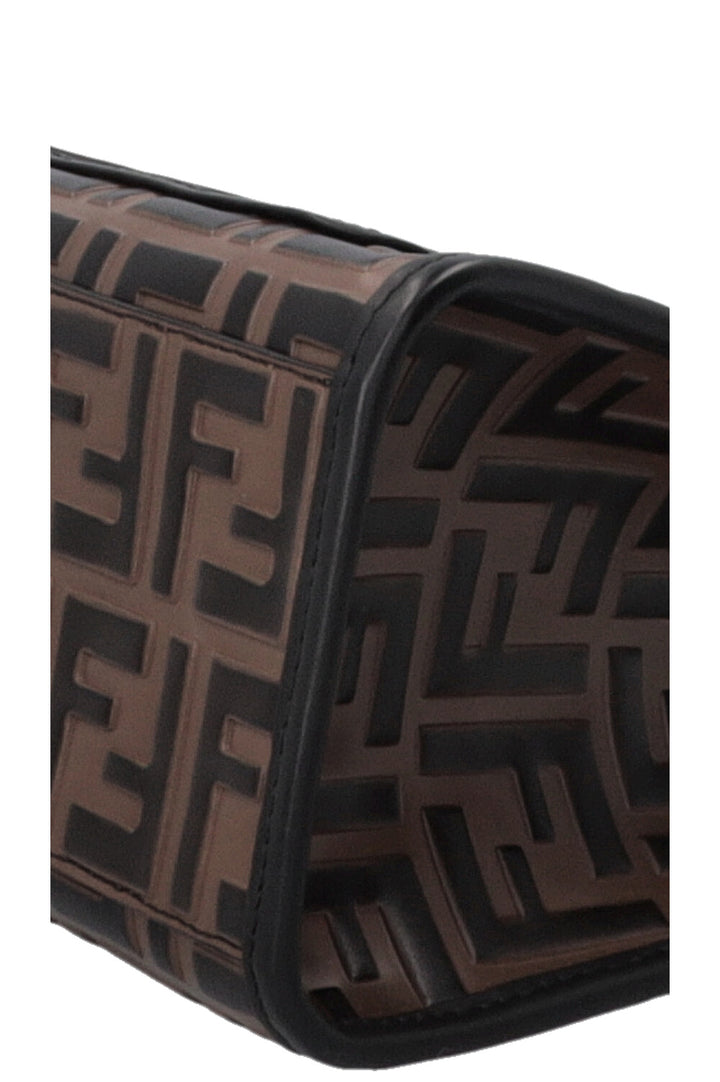 FENDI Runaway Tote Small Zucca Brown