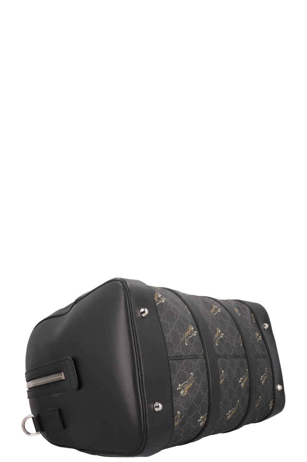 Sac bowling en toile GUCCI Tiger Supreme Charbon de bois