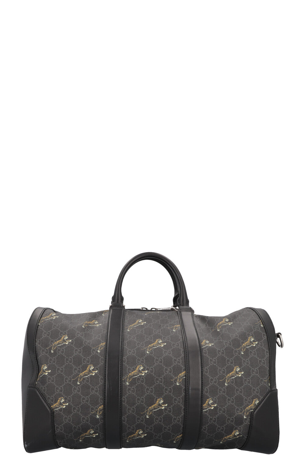 Sac bowling en toile GUCCI Tiger Supreme Charbon de bois