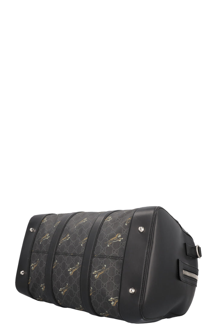 Sac bowling en toile GUCCI Tiger Supreme Charbon de bois