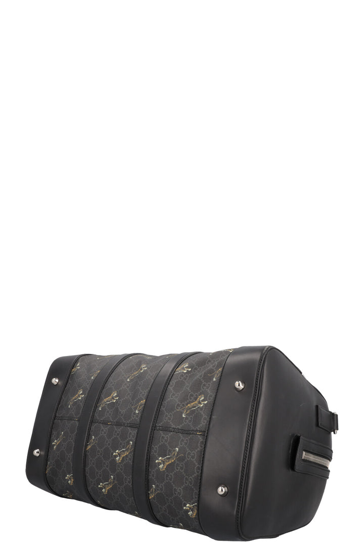 Sac bowling en toile GUCCI Tiger Supreme Charbon de bois