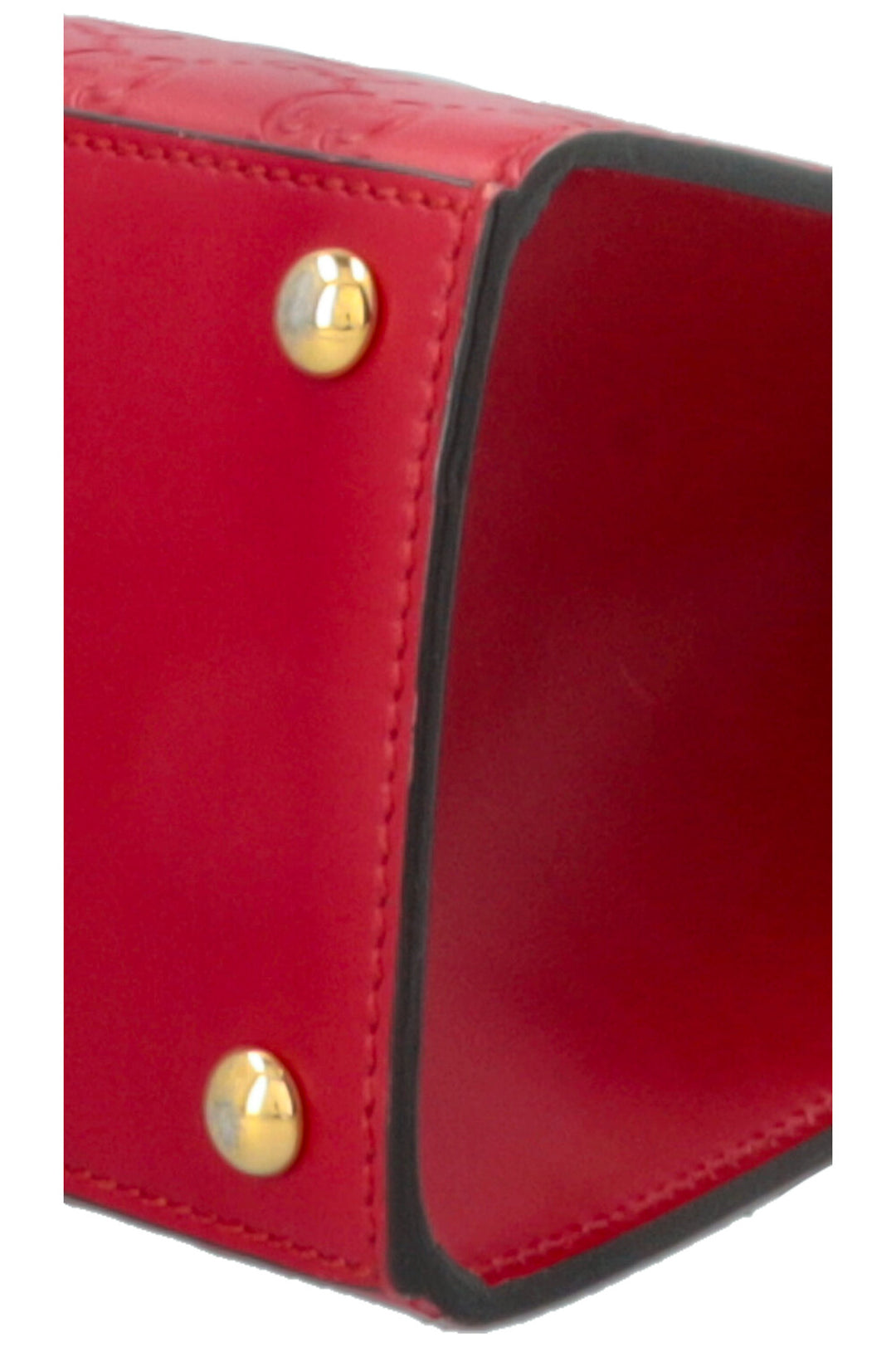 GUCCI Padlock GG Supreme Bag Leather Red