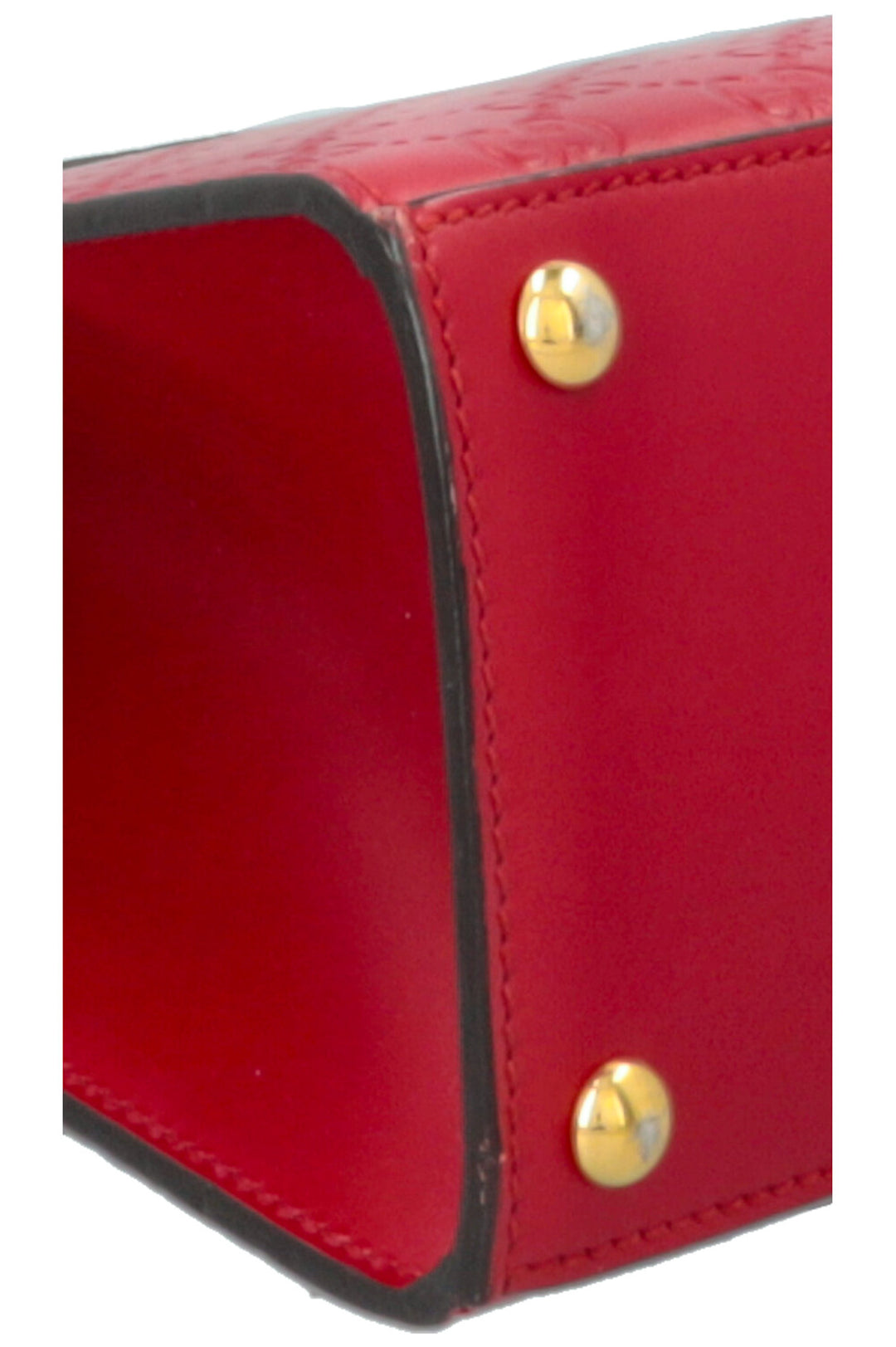 GUCCI Padlock GG Supreme Bag Leather Red