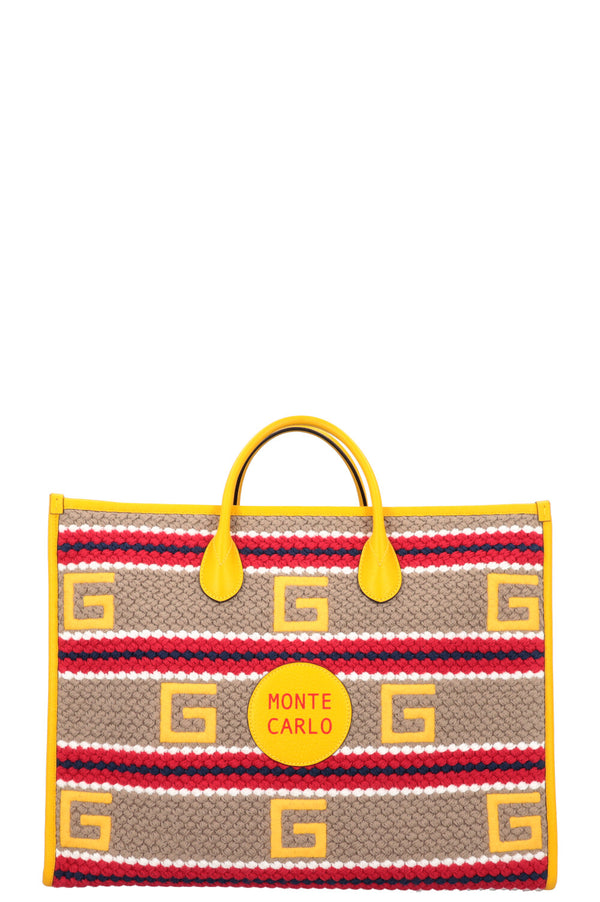 GUCCI Limited Edition Monte Carlo Crochet Tote Bag