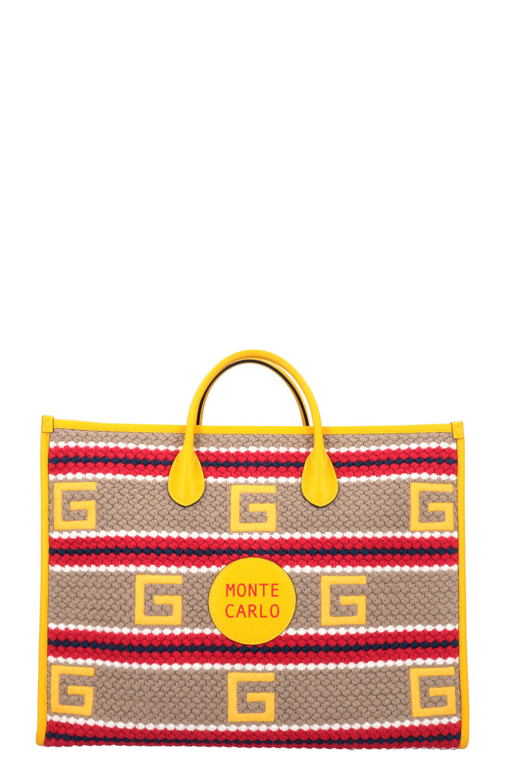 GUCCI Limited Edition Monte Carlo Crochet Tote Bag