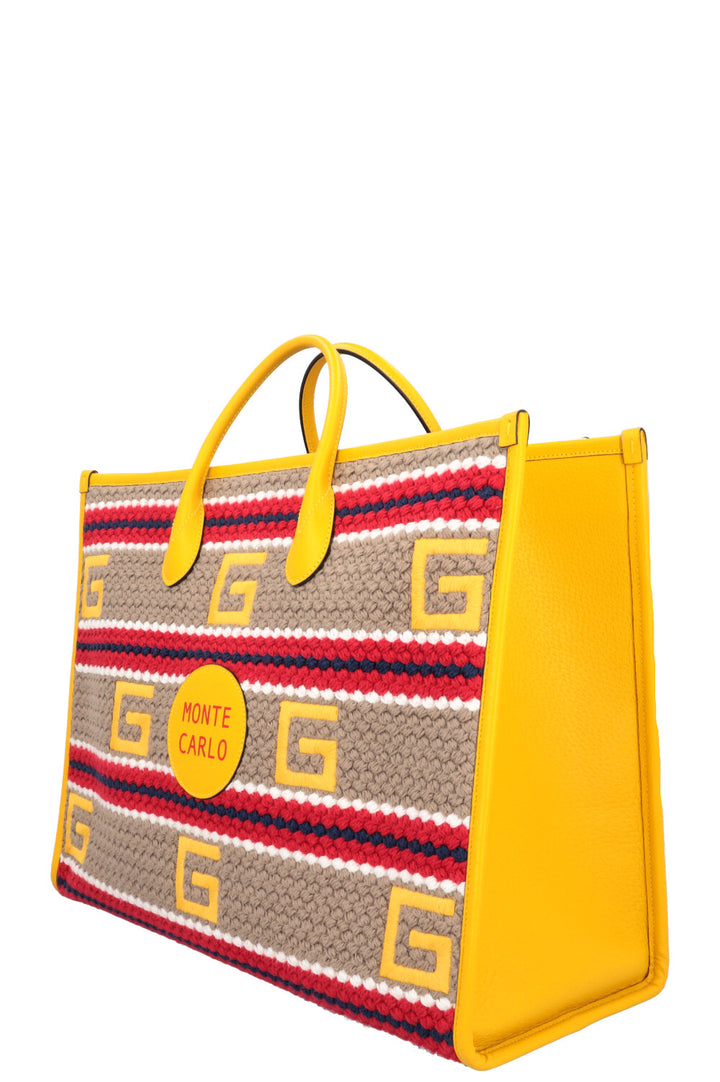 GUCCI Limited Edition Monte Carlo Crochet Tote Bag