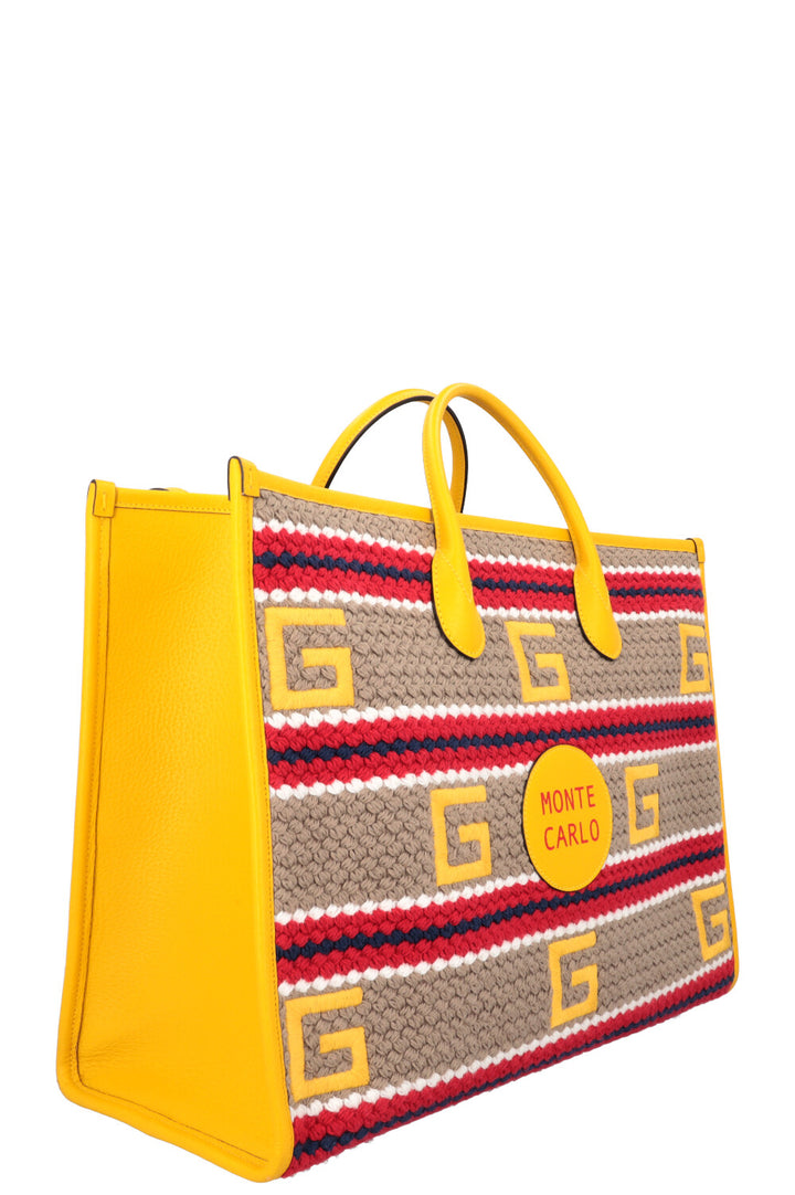 GUCCI Limited Edition Monte Carlo Crochet Tote Bag