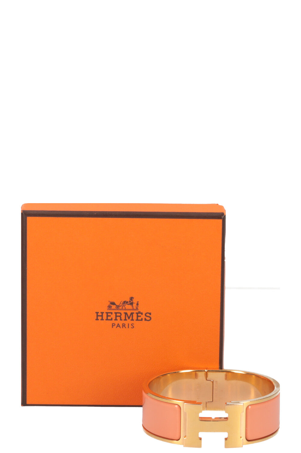 HERMÈS Clic Clac H Bracelet Peach