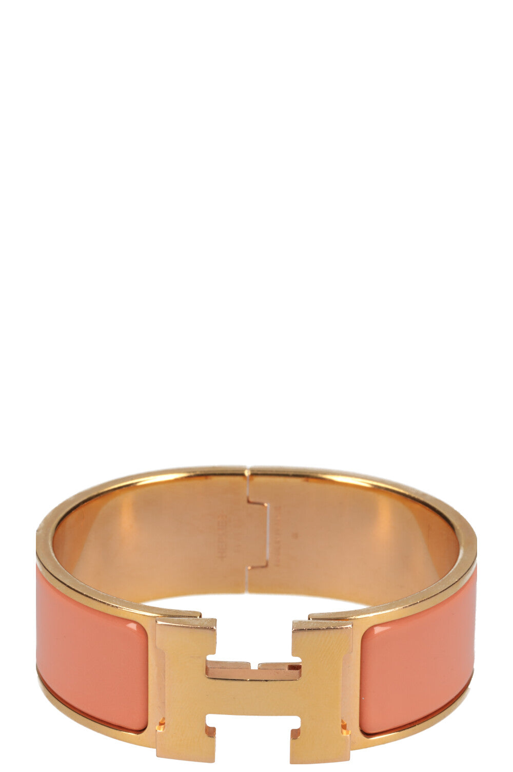 HERMÈS Clic Clac H Bracelet Peach