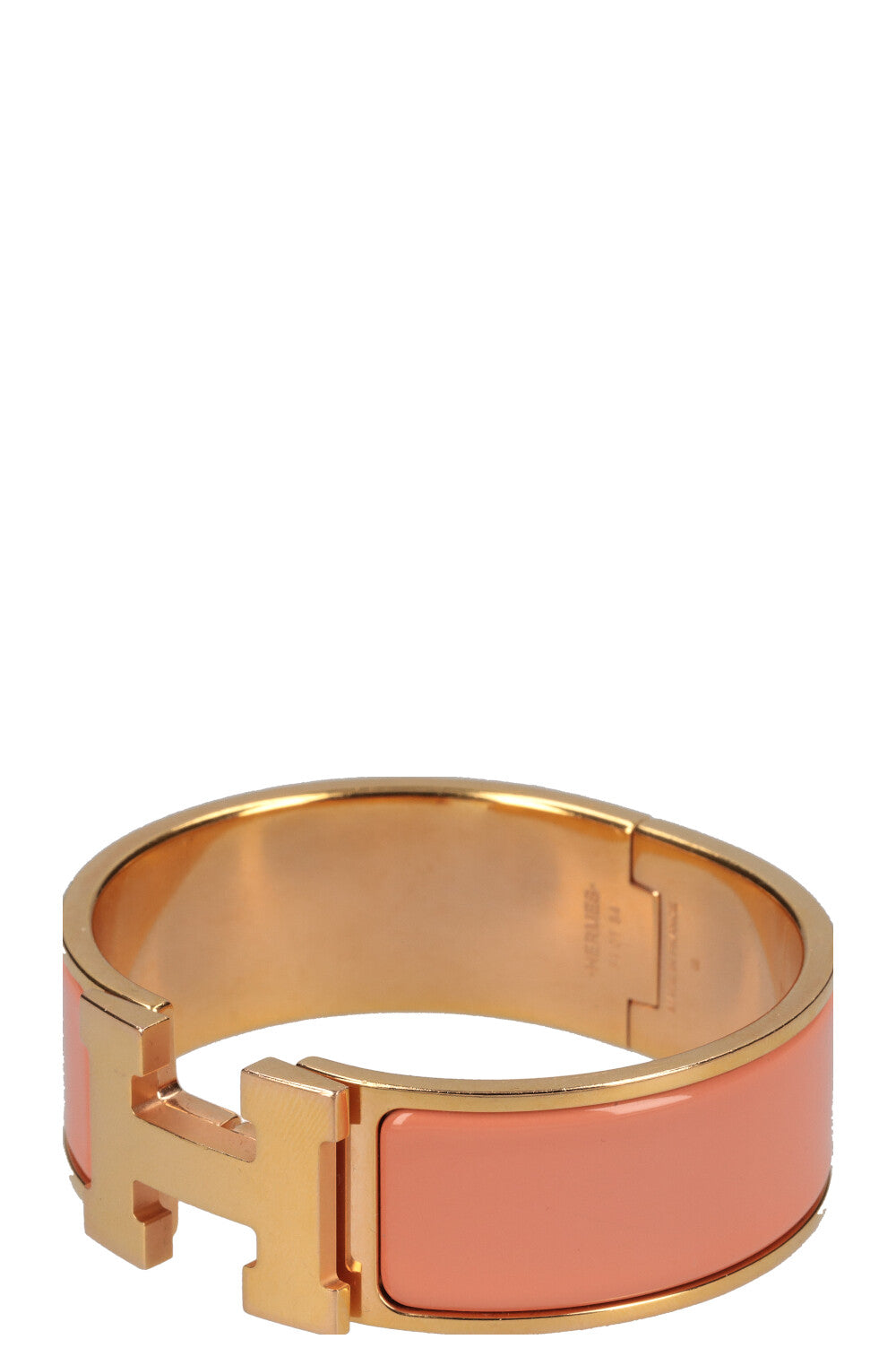 HERMÈS Clic Clac H Bracelet Peach