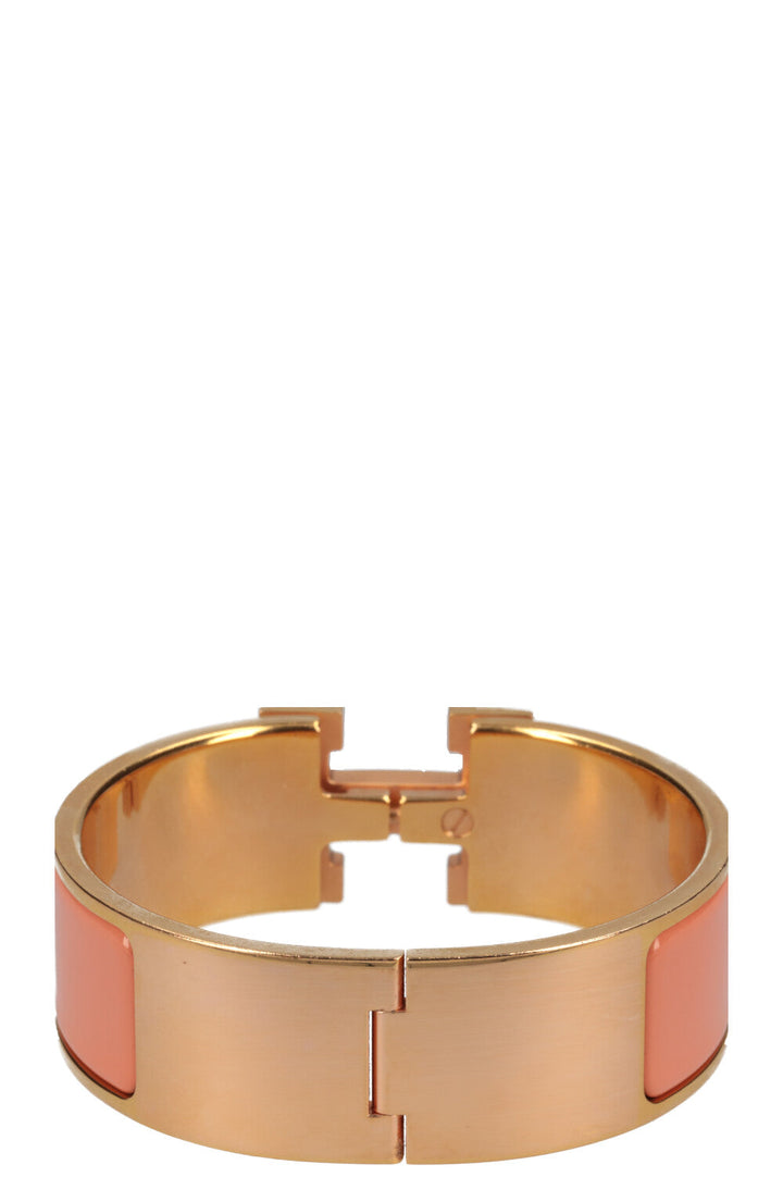 HERMÈS Clic Clac H Bracelet Peach