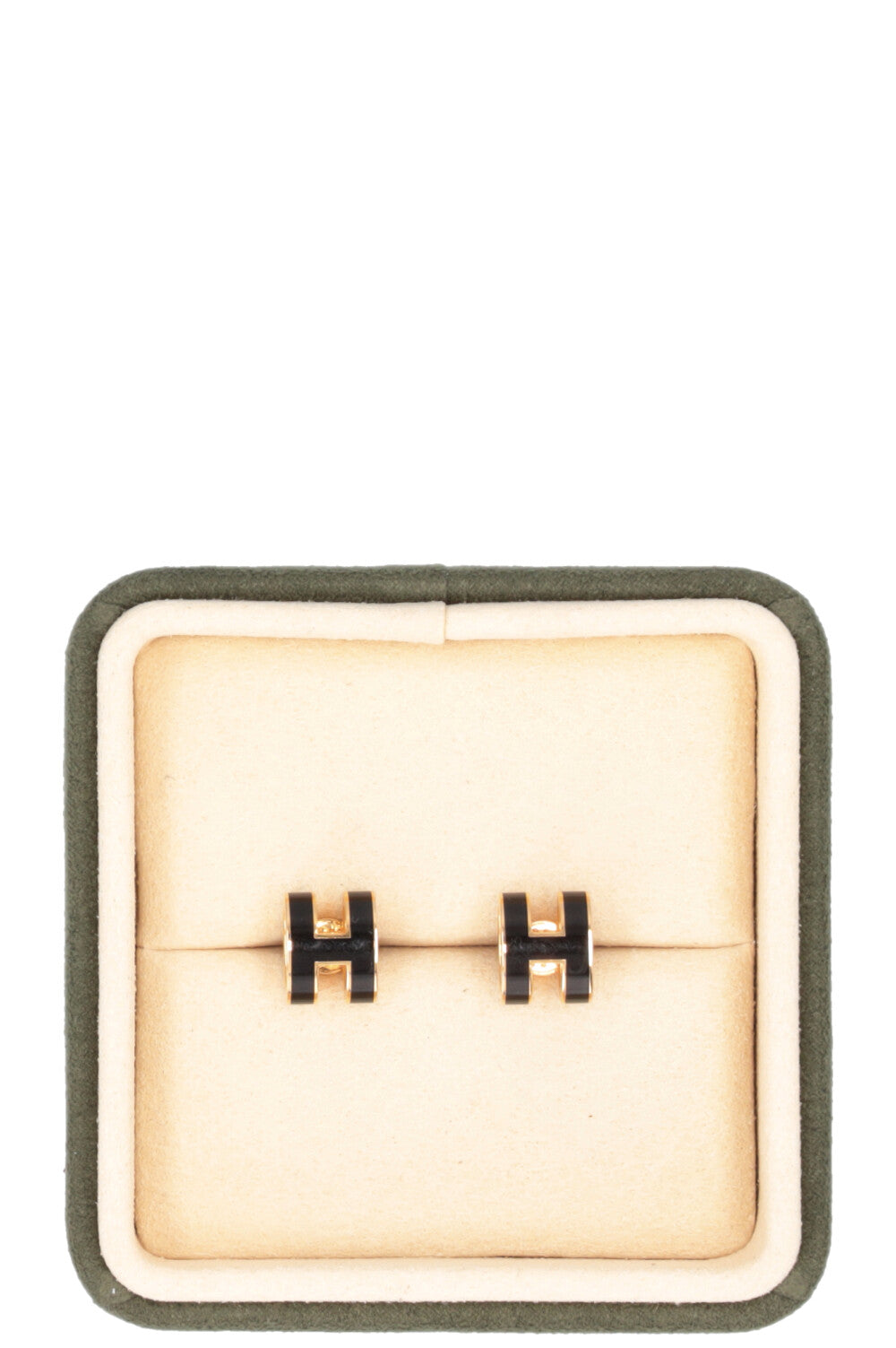 Boucles d'oreilles Mini Pop H HERMÈS Noir
