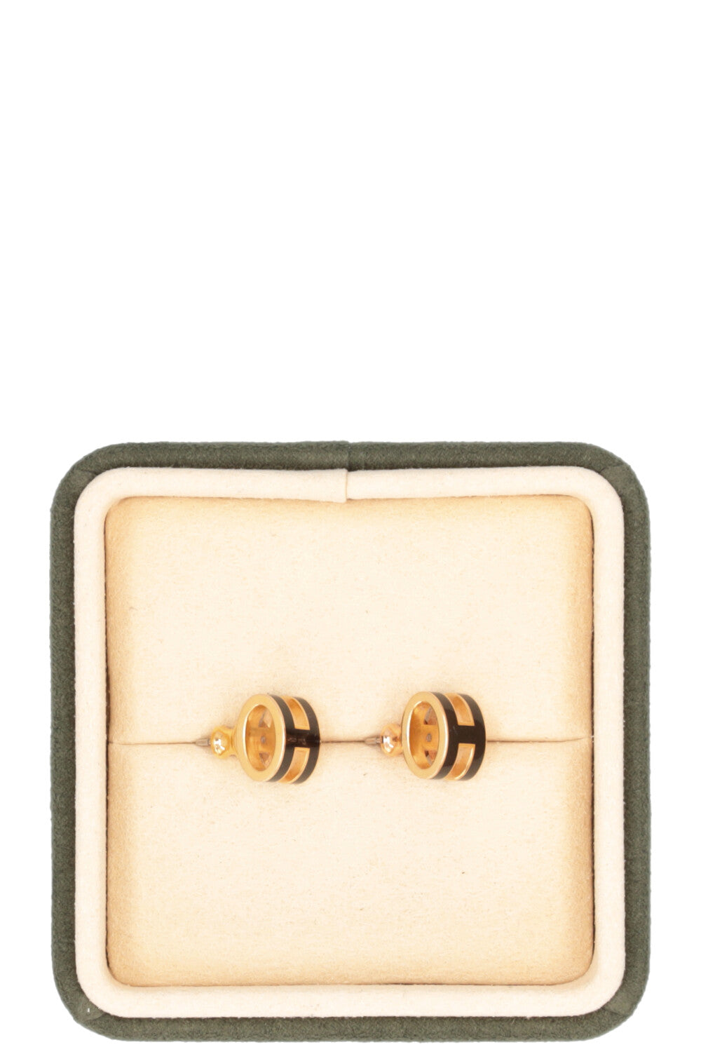 Boucles d'oreilles Mini Pop H HERMÈS Noir