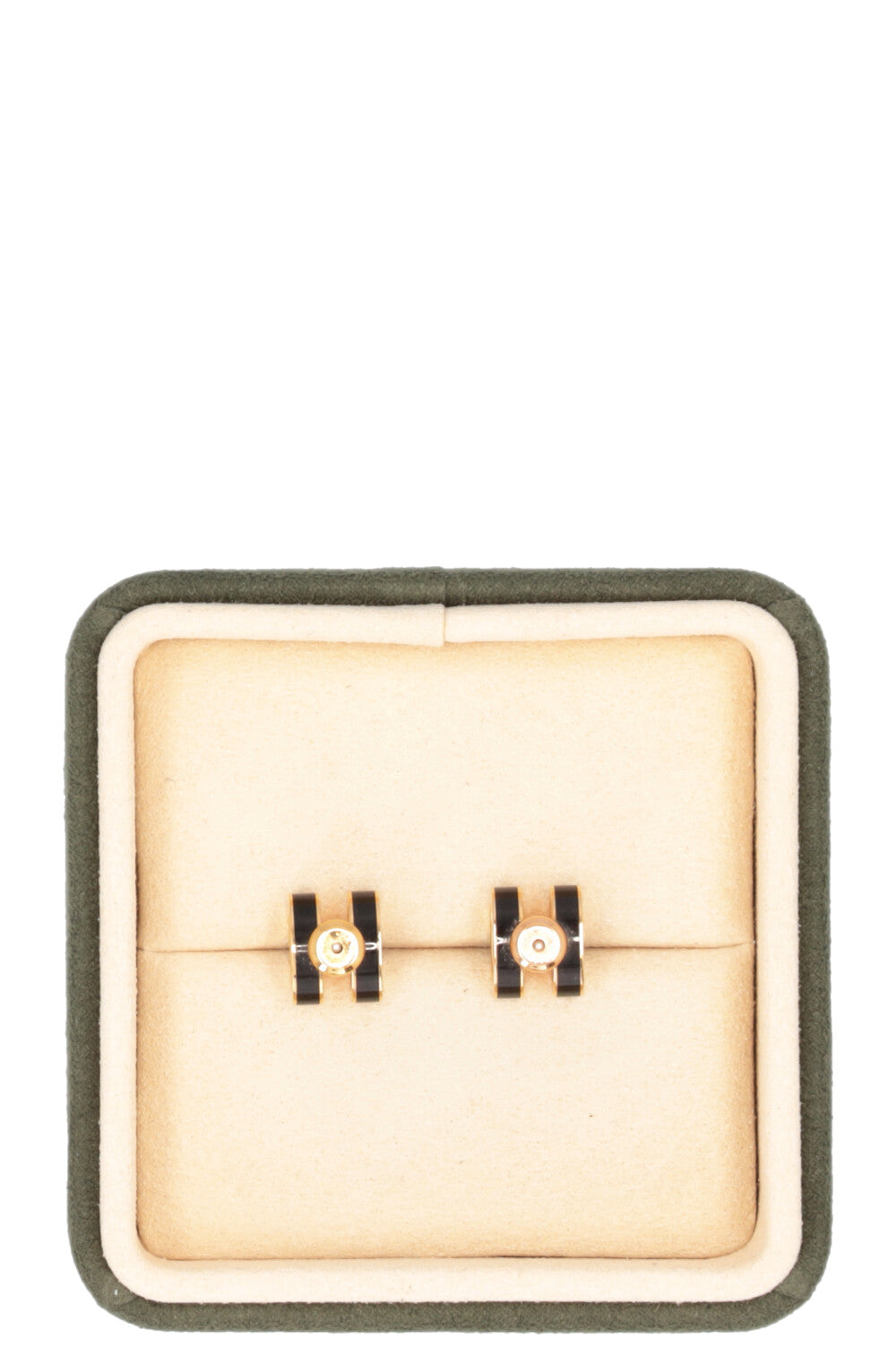 Boucles d'oreilles Mini Pop H HERMÈS Noir