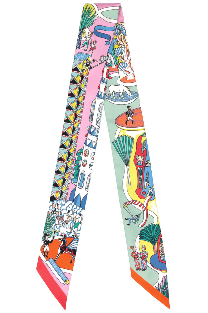 HERMÈS Exposition Universelle Silk Twilly