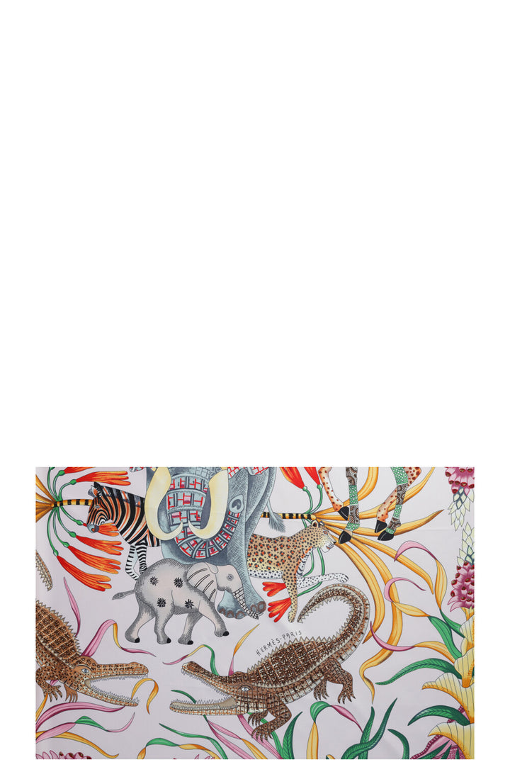HERMÈS Carré 90 Scarf Silk Le Marche du Zambeze