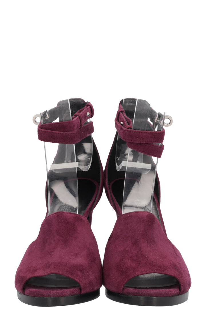 HERMÈS Nina Heels Suede Purple