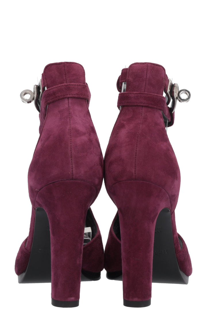 HERMÈS Nina Heels Suede Purple