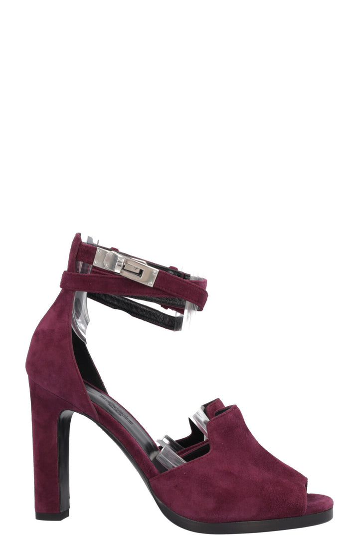 HERMÈS Nina Heels Suede Purple