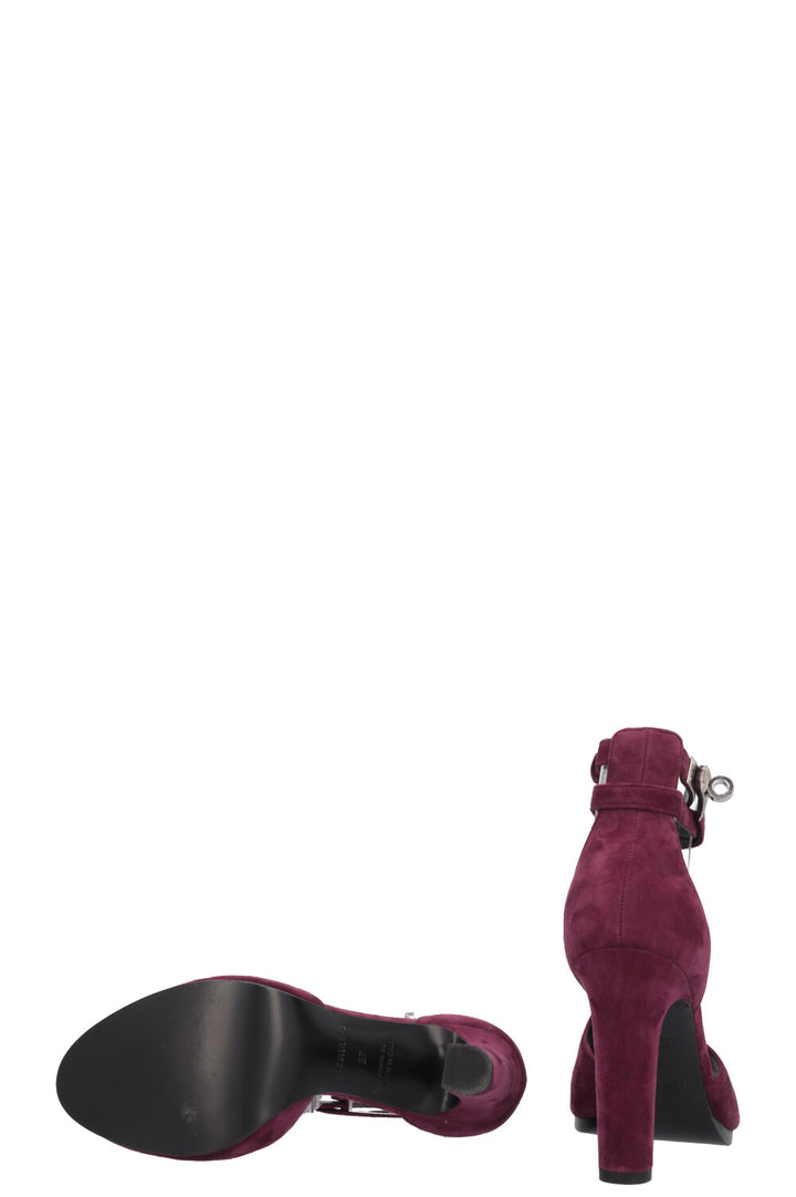 HERMÈS Nina Heels Suede Purple