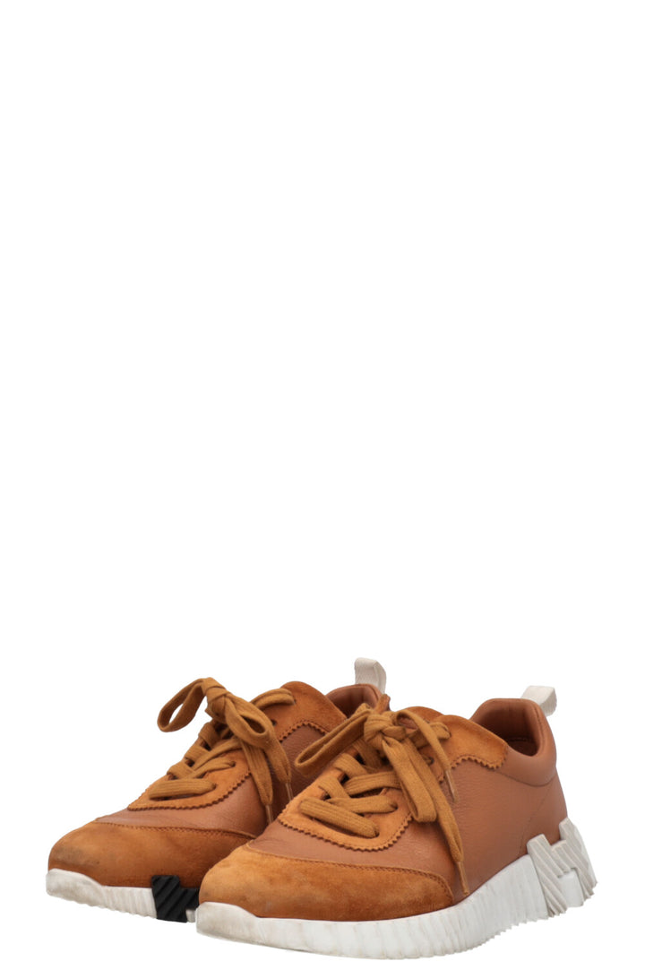 HERMÈS Bouncing Sneakers Camel