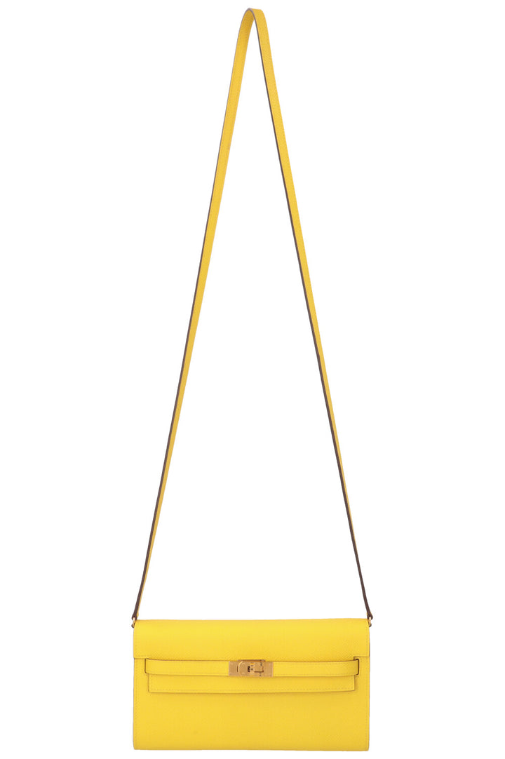 HERMES Kelly To Go Epsom Jaune Citron