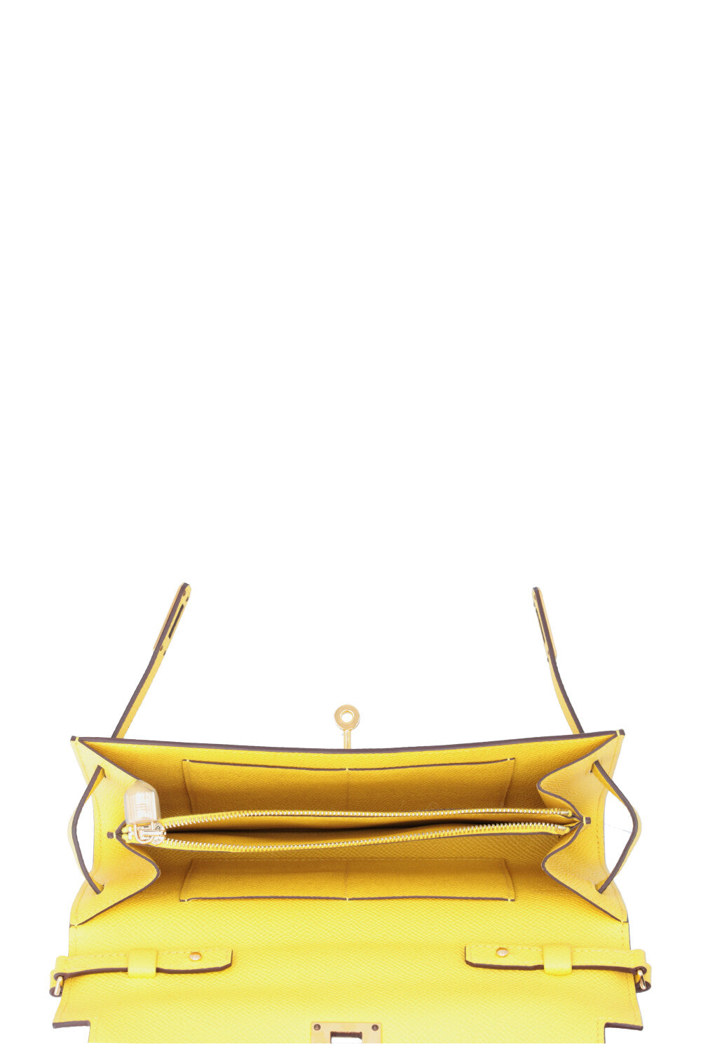 HERMES Kelly To Go Epsom Jaune Citron