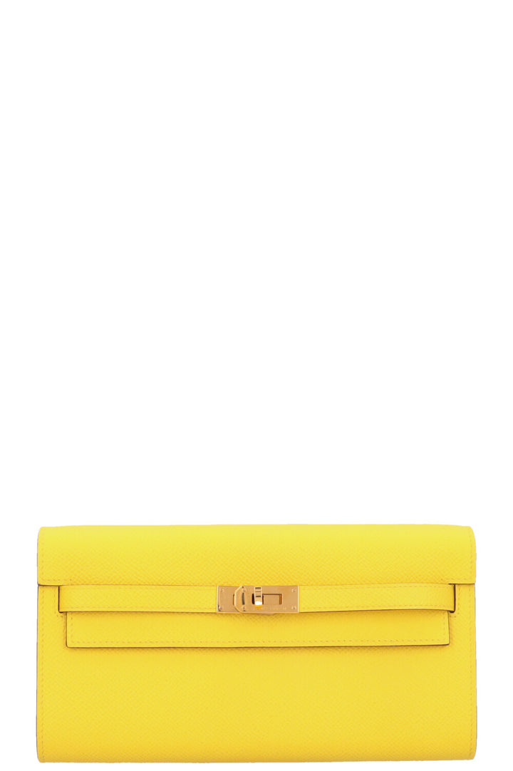 HERMES Kelly To Go Epsom Jaune Citron