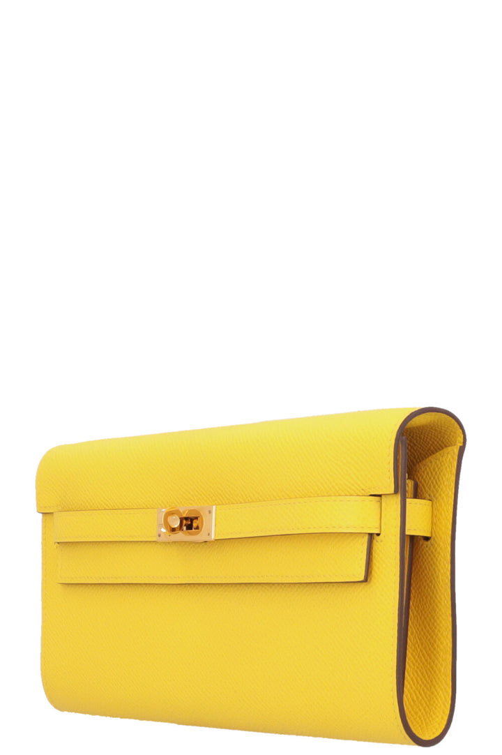 HERMES Kelly To Go Epsom Jaune Citron