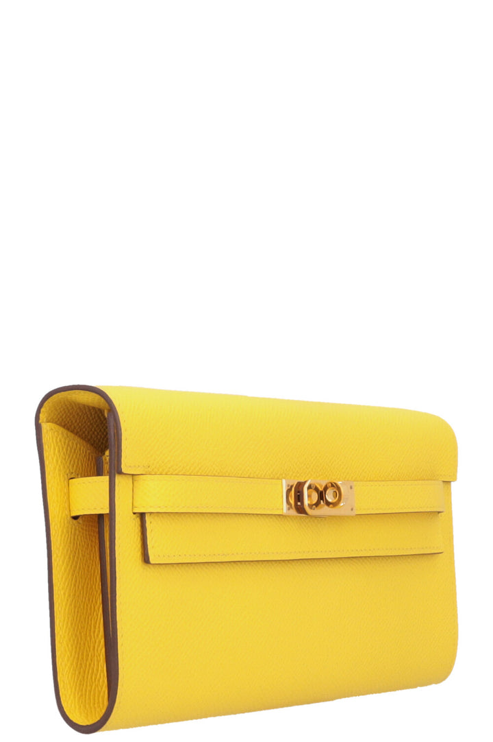 HERMES Kelly To Go Epsom Jaune Citron