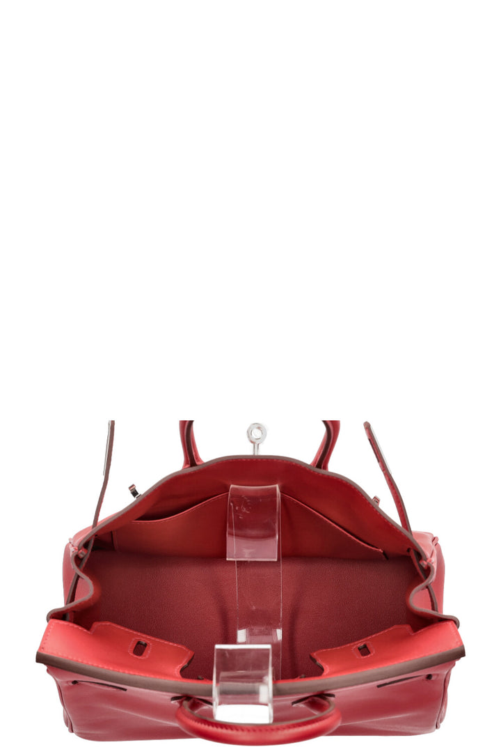 HERMÈS Birkin 25 Swift Rouge Coeur