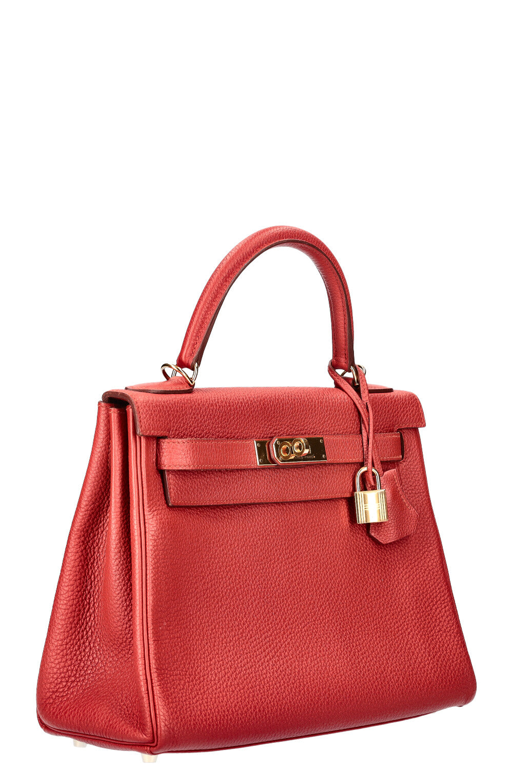 HERMÈS Kelly 28 Togo Red