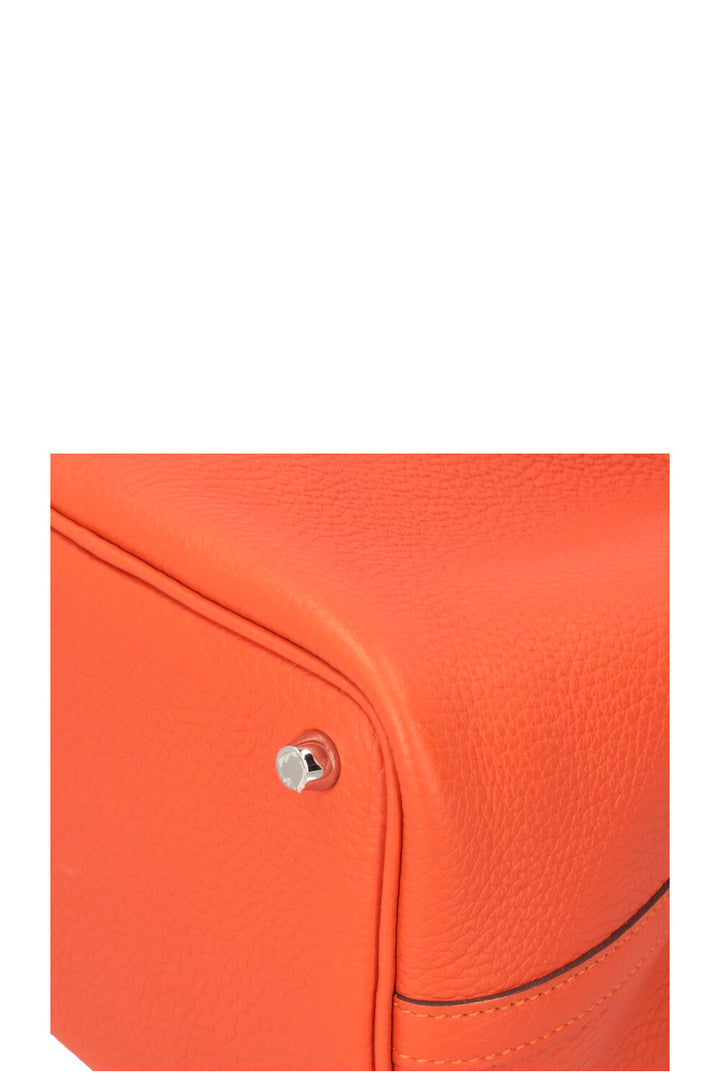 HERMÈS Picotin Lock Clemence 18 Orange